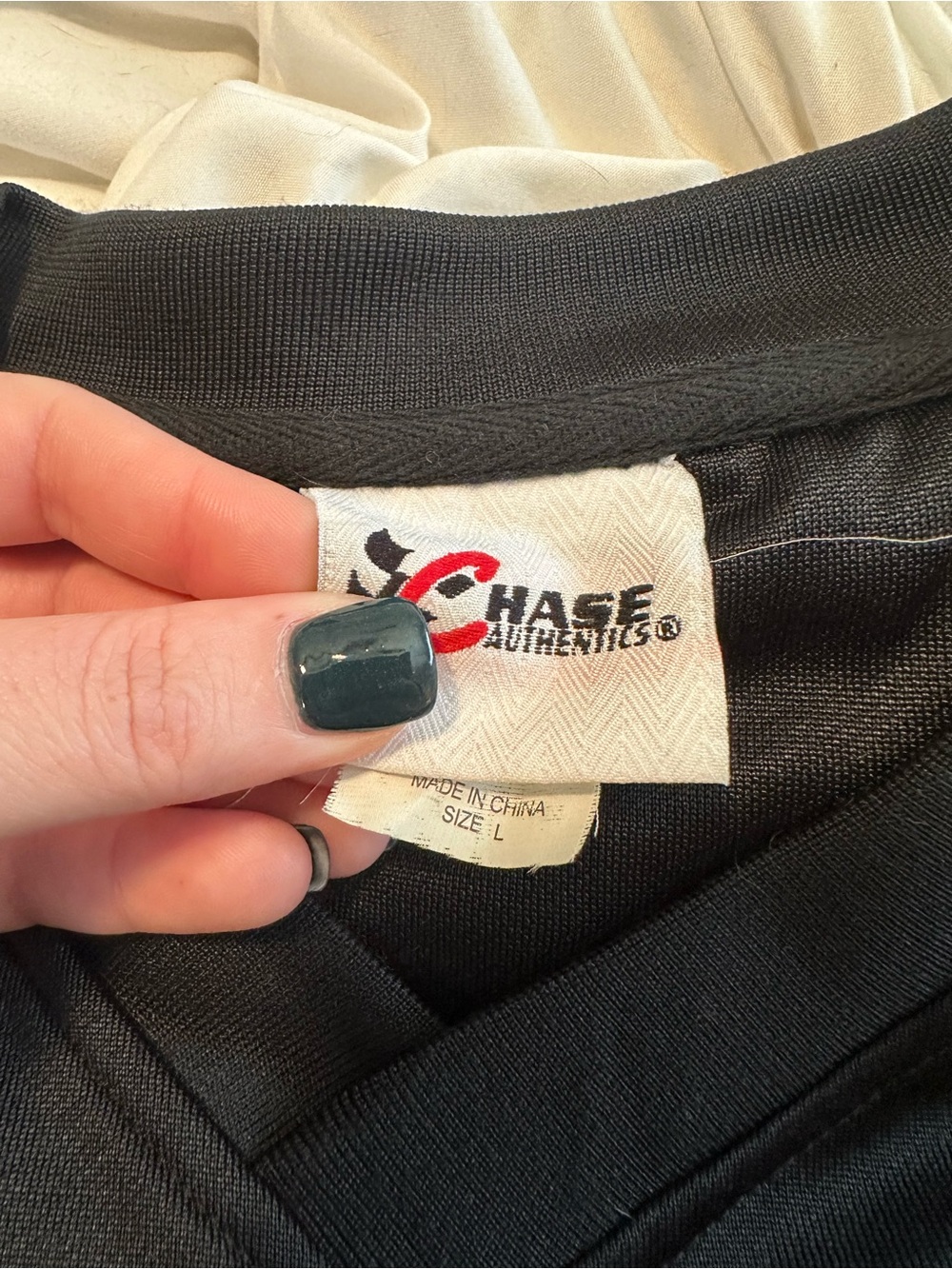 Nascar Black Jacket with Red and Multi-Color Patch - Picture 5 of 5